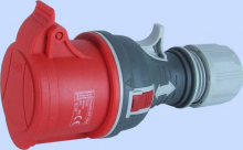 GNIAZDO PRZENOŚNE PROSTE GPP 32A 3P+Z 400V - ELEKTROMET DZIERŻONIÓW - 921876