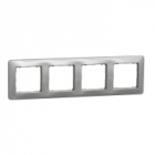 Ramka 4-krotna, srebrne aluminium Sedna Design - SCHNEIDER ELECTRIC - SDD313804