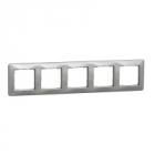 Ramka 5-krotna, srebrne aluminium Sedna Design - SCHNEIDER ELECTRIC - SDD313805