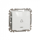 Sedna Design, Przycisk "dzwonek" z podświetleniem, biały - SCHNEIDER ELECTRIC - SDD111131L