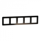 Sedna Elements, Ramka 5-krotna, szkło czarne - SCHNEIDER ELECTRIC - SDD361805