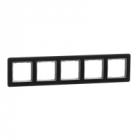 Sedna Elements, Ramka 5-krotna, szkło przydymione - SCHNEIDER ELECTRIC - SDD362805