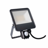 NAŚWIETLACZ LED IP44 10W 1200lm 4000K CZARNY Z CZUJNIKIEM RUCHU IQ LED - KANLUX - 33885