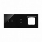PANEL DOTYKOWY S54 TOUCH, 3 MODUŁY, 2 POLA DOTYKOWE POZIOME + 2 POLA DOTYKOWE PIONOWE + 1 OTWÓR NA OSPRZĘT S54, WULKANICZNA LAWA - KONTAKT SIMON - DSTR3230/75