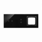 PANEL DOTYKOWY S54 TOUCH, 3 MODUŁY, 2 POLA DOTYKOWE POZIOME + 2 POLA DOTYKOWE PIONOWE + 1 OTWÓR NA OSPRZĘT S54, ZASTYGŁA LAWA - KONTAKT SIMON - DSTR3230/73