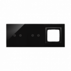 PANEL DOTYKOWY S54 TOUCH, 3 MODUŁY, 2 POLA DOTYKOWE POZIOME + 2 POLA DOTYKOWE POZIOME + 1 OTWÓR NA OSPRZĘT S54, WULKANICZNA LAWA - KONTAKT SIMON - DSTR3220/75