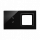 PANEL DOTYKOWY S54 TOUCH, 2 MODUŁY, 2 POLA DOTYKOWE PIONOWE + 1 OTWÓR NA OSPRZĘT S54, WULKANICZNA LAWA - KONTAKT SIMON - DSTR230/75