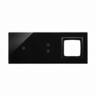 PANEL DOTYKOWY S54 TOUCH, 3 MODUŁY, 1 POLE DOTYKOWE + 2 POLA DOTYKOWE PIONOWE + 1 OTWÓR NA OSPRZĘT S54, WULKANICZNA LAWA - KONTAKT SIMON - DSTR3130/75