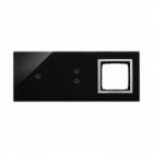 PANEL DOTYKOWY S54 TOUCH, 3 MODUŁY, 1 POLE DOTYKOWE + 2 POLA DOTYKOWE PIONOWE + 1 OTWÓR NA OSPRZĘT S54, KSIĘŻYCOWA LAWA - KONTAKT SIMON - DSTR3130/74