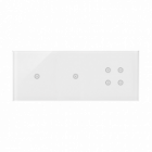 PANEL DOTYKOWY S54 TOUCH, 3 MODUŁY, 1 POLE DOTYKOWE + 1 POLE DOTYKOWE + 4 POLA DOTYKOWE, BIAŁA PERŁA - KONTAKT SIMON - DSTR3114/70