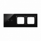 PANEL DOTYKOWY S54 TOUCH, 3 MODUŁY, 2 POLA DOTYKOWE POZIOME + 2 OTWORY NA OSPRZĘTY S54, WULKANICZNA LAWA - KONTAKT SIMON - DSTR3200/75