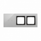 PANEL DOTYKOWY S54 TOUCH, 3 MODUŁY, 2 POLA DOTYKOWE POZIOME + 2 OTWORY NA OSPRZĘTY S54, BURZOWA CHMURA - KONTAKT SIMON - DSTR3200/72