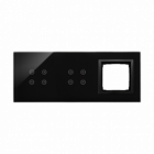PANEL DOTYKOWY S54 TOUCH, 3 MODUŁY, 4 POLA DOTYKOWE + 4 POLA DOTYKOWE + 1 OTWÓR NA OSPRZĘT S54, WULKANICZNA LAWA - KONTAKT SIMON - DSTR3440/75