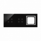 PANEL DOTYKOWY S54 TOUCH, 3 MODUŁY, 4 POLA DOTYKOWE + 4 POLA DOTYKOWE + 1 OTWÓR NA OSPRZĘT S54, KSIĘŻYCOWA LAWA - KONTAKT SIMON - DSTR3440/74