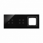 PANEL DOTYKOWY S54 TOUCH, 3 MODUŁY, 4 POLA DOTYKOWE + 4 POLA DOTYKOWE + 1 OTWÓR NA OSPRZĘT S54, ZASTYGŁA LAWA - KONTAKT SIMON - DSTR3440/73