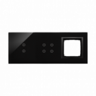 PANEL DOTYKOWY S54 TOUCH, 3 MODUŁY, 2 POLA DOTYKOWE PIONOWE + 4 POLA DOTYKOWE + 1 OTWÓR NA OSPRZĘT S54, WULKANICZNA LAWA - KONTAKT SIMON - DSTR3340/75