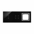 PANEL DOTYKOWY S54 TOUCH, 3 MODUŁY, 2 POLA DOTYKOWE PIONOWE + 4 POLA DOTYKOWE + 1 OTWÓR NA OSPRZĘT S54, KSIĘŻYCOWA LAWA - KONTAKT SIMON - DSTR3340/74
