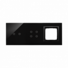 PANEL DOTYKOWY S54 TOUCH, 3 MODUŁY, 2 POLA DOTYKOWE POZIOME + 4 POLA DOTYKOWE + 1 OTWÓR NA OSPRZĘT S54, WULKANICZNA LAWA - KONTAKT SIMON - DSTR3240/75