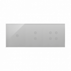 PANEL DOTYKOWY S54 TOUCH, 3 MODUŁY, 1 POLE DOTYKOWE + 2 POLE DOTYKOWE PIONOWE + 4 POLA DOTYKOWE, SREBRNA MGŁA - KONTAKT SIMON - DSTR3134/71