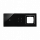 PANEL DOTYKOWY S54 TOUCH, 3 MODUŁY, 1 POLE DOTYKOWE + 4 POLA DOTYKOWE + 1 OTWÓR NA OSPRZĘT S54, ZASTYGŁA LAWA - KONTAKT SIMON - DSTR3140/73