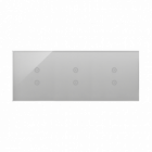 PANEL DOTYKOWY S54 TOUCH, 3 MODUŁY, 2 POLA DOTYKOWE PIONOWE + 2 POLA DOTYKOWE PIONOWE + 2 POLA DOTYKOWE PIONOWE, SREBRNA MGŁA - KONTAKT SIMON - DSTR3333/71