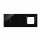 PANEL DOTYKOWY S54 TOUCH, 3 MODUŁY, 2 POLA DOTYKOWE PIONOWE + 1 POLA DOTYKOWE + 1 OTWÓR NA OSPRZĘT S54, WULKANICZNA LAWA - KONTAKT SIMON - DSTR3310/75