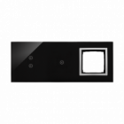 PANEL DOTYKOWY S54 TOUCH, 3 MODUŁY, 2 POLA DOTYKOWE PIONOWE + 1 POLA DOTYKOWE + 1 OTWÓR NA OSPRZĘT S54, KSIĘŻYCOWA LAWA - KONTAKT SIMON - DSTR3310/74