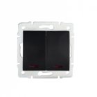 Łącznik dwugrupowy świecznikowy z LED LOGI 02-1120-142 cm   - KANLUX - 33623