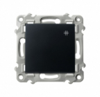 ŁĄCZNIK KRZYŻOWY 10AX 250V ZACISKI AUTOMATYCZNE CZARNY METALIK SZAFIR - OSPEL - ŁP-4Z/m/33