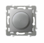 Ściemniacz uniwersalny do obciążenia żarowego, halogenowego oraz LED - SREBRO SZAFIR - OSPEL - ŁP-8ZL2/m/18