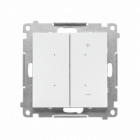 DIMMER – Ściemniacz do LED ściemnialnych, klawiszowy (moduł); Biały mat Simon 55 - KONTAKT SIMON - TESL1W.01/111