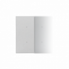 Klawisz połówkowy bez piktogramu do produktów elektronicznych; Aluminium mat Simon 55 - KONTAKT SIMON - TKE20/143