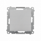 Zaślepka ramki (moduł). Mocowanie za pomocą łapek lub wkrętów; Aluminium mat Simon 55 - KONTAKT SIMON - TPS.01/143