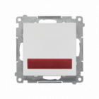 Sygnalizator świetlny LED – światło czerwone (moduł) 230 V~; Jasnoszary mat Simon 55 - KONTAKT SIMON - TESS2.01/114