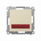Sygnalizator świetlny LED – światło czerwone (moduł) 230 V~; Szampański mat Simon 55 - KONTAKT SIMON - TESS2.01/144
