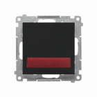 Sygnalizator świetlny LED – światło czerwone (moduł) 230 V~; Czarny mat Simon 55 - KONTAKT SIMON - TESS2.01/149