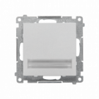 Oprawa oświetleniowa LED 230 V (1,1 W). Barwa zimna biała 5900 K; Aluminium mat Simon 55 - KONTAKT SIMON - TOS5K.01/143