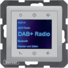 Q.x Radio Touch DAB+ alu aksamit - HAGER - BERKER - 29846084