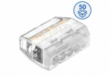 Szybkozłączka wtykowa SCP5 do drutów i wielodrutów (0,75 … 4 mm2), 5 torów, opak. 50 szt. - IDEALNA SZYBKOZŁĄCZKA - SIMET - 88000002S