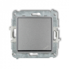 Mechanizm łącznika schodowego podtynkowy IP 20 / IP 44, 10AX 250V~ ICON srebrny metalik - KARLIK - 7IWP-3