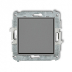 Mechanizm łącznika jednobiegunowego podtynkowy IP 20 / IP 44, 10AX 250V~ ICON szary mat - KARLIK - 27IWP-1