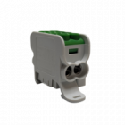 Blok dystrybucyjny - rozdzielczy HLAK 25 1P zielony 2xAl/Cu 25mm2+16mm2 1000VAC/1500VDC  - MOREK - MAG1251G00