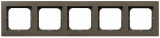 RAMKA PIĘCIOKROTNA CZEKOLADOWY METALIK SONATA - OSPEL - R-5R/40