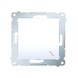 ŁĄCZNIK SCHODOWY POJEDYNCZY ZACISKI AUTOMATYCZNE 10AX 250V BIAŁY SIMON 54 - KONTAKT SIMON - DW6.01/11