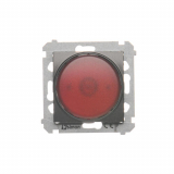 Sygnalizator świetlny LED – światło czerwone (moduł) 230V~; antracyt - KONTAKT SIMON - DSS2.01/48