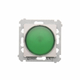 Sygnalizator świetlny LED – światło zielone (moduł) 230V~; biały - KONTAKT SIMON - DSS3.01/11