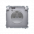 Gniazdo wtyczkowe z uziemieniem, z przesł. torów prądowych, bryzgoszczelne IP44 (moduł) 16A, 250V~, zaciski śrubowe, klapka transp.; stal inox - KONTAKT SIMON - BMGZ1BZ.01/21A
