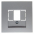 ELEMENT CENTRALNY DO GNIAZDA TAE I GŁOŚNIKOWEGO ALUMINIUM B.7 - HAGER - 10331404