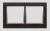 Ramka 2-krotna Nature-Metal, INOX YIN, IP20/IP44* (*IP44-należy zastosować zestaw uszczelek DUN2) - KONTAKT SIMON - DRN2/78