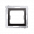 Adapter (przejściówka) na osprzęt standardu 45 × 45 mm; antracyt  *Do gniazd teleinformatycznych Simon Connect - KONTAKT SIMON - DA45.01/48